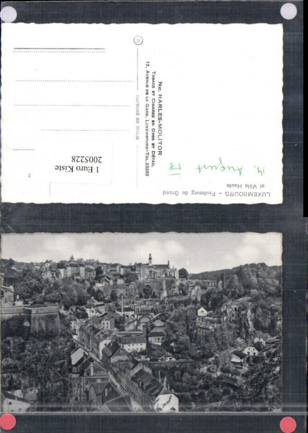 2005228,Luxembourg Luxemburg Faubourg du Grund et Ville Haute Totale