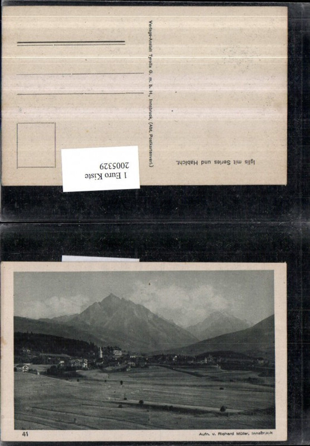 2005329,Iglis Igls Teilansicht m. Serles u. Habicht