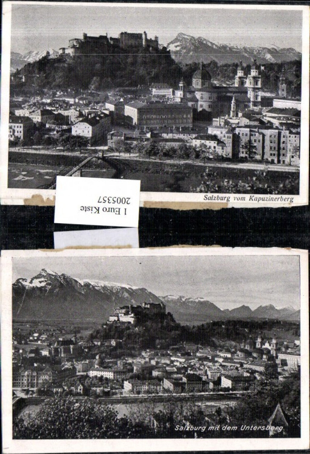 2005357,Vorder- und Rückseite Salzburg Totale m. d. Untersberg