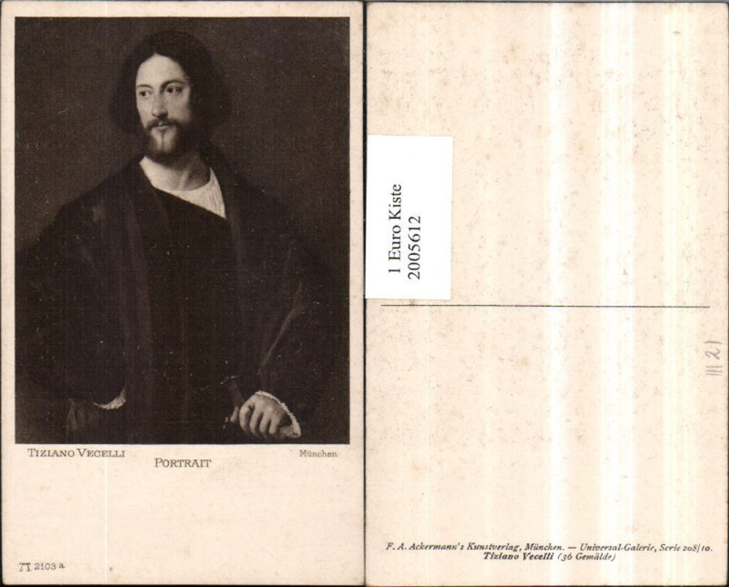 2005612,Künstler AK Tiziano Vecelli Portrait