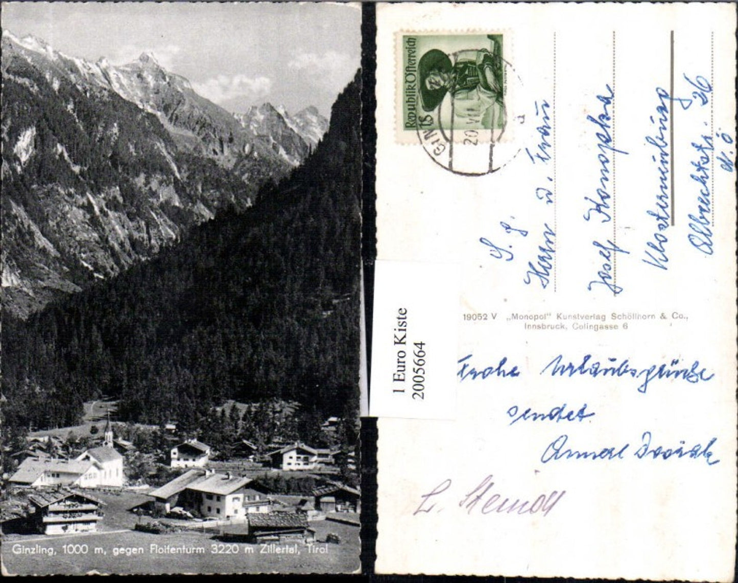 2005664,Ginzling Totale geg. Floitenturm im Zillertal