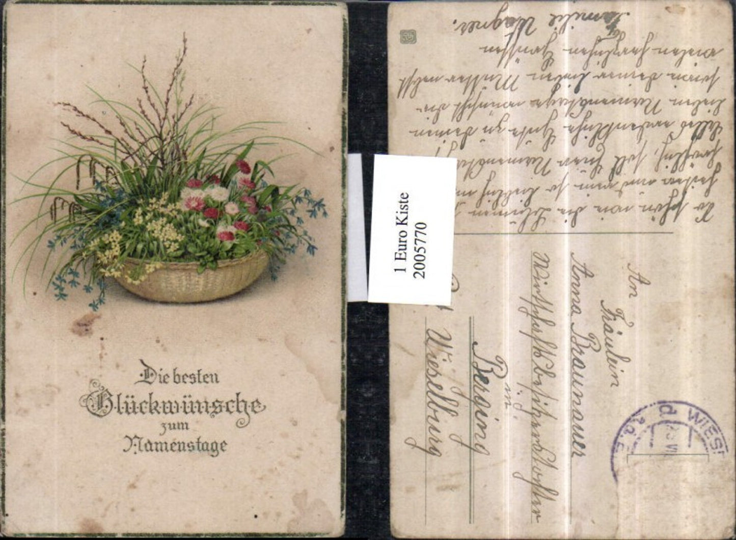 2005770,Namenstag Korb m. Blumen Gräser