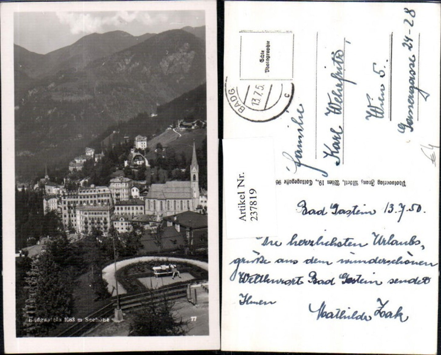 Alte Ansichtskarte – Old Postcard