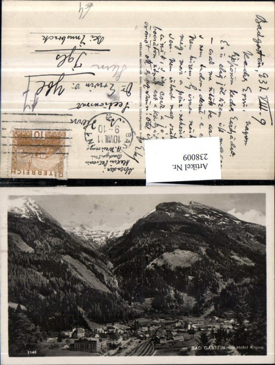 Alte Ansichtskarte – Old Postcard