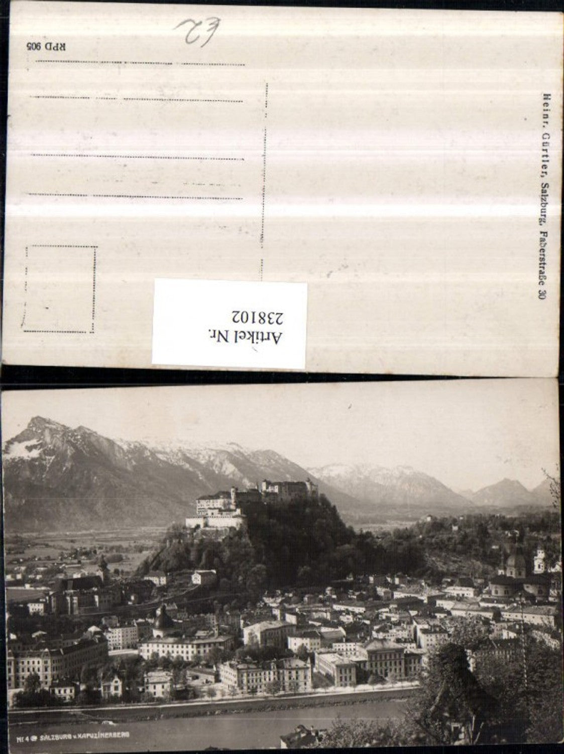238102,Salzburg Totale v. Kapuzinerberg