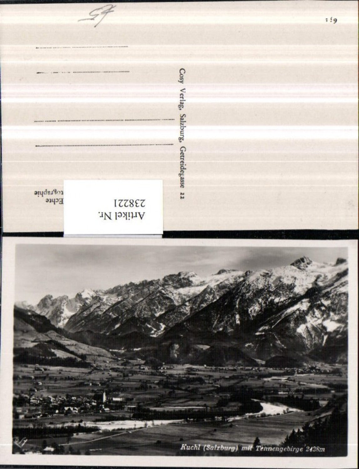 238221,Kuchl Totale m. Tennengebirge