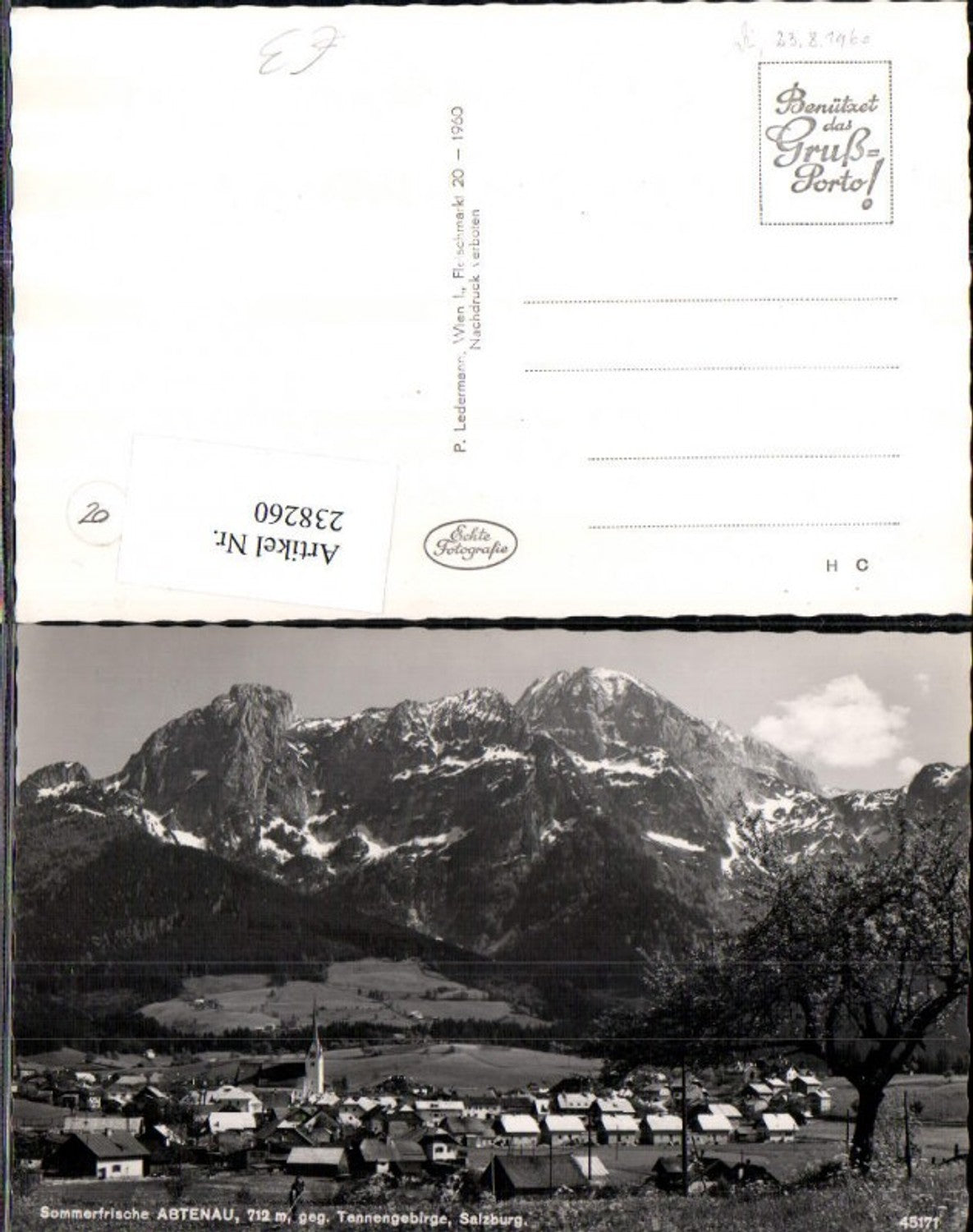 238260,Abtenau Totale geg. Tennengebirge