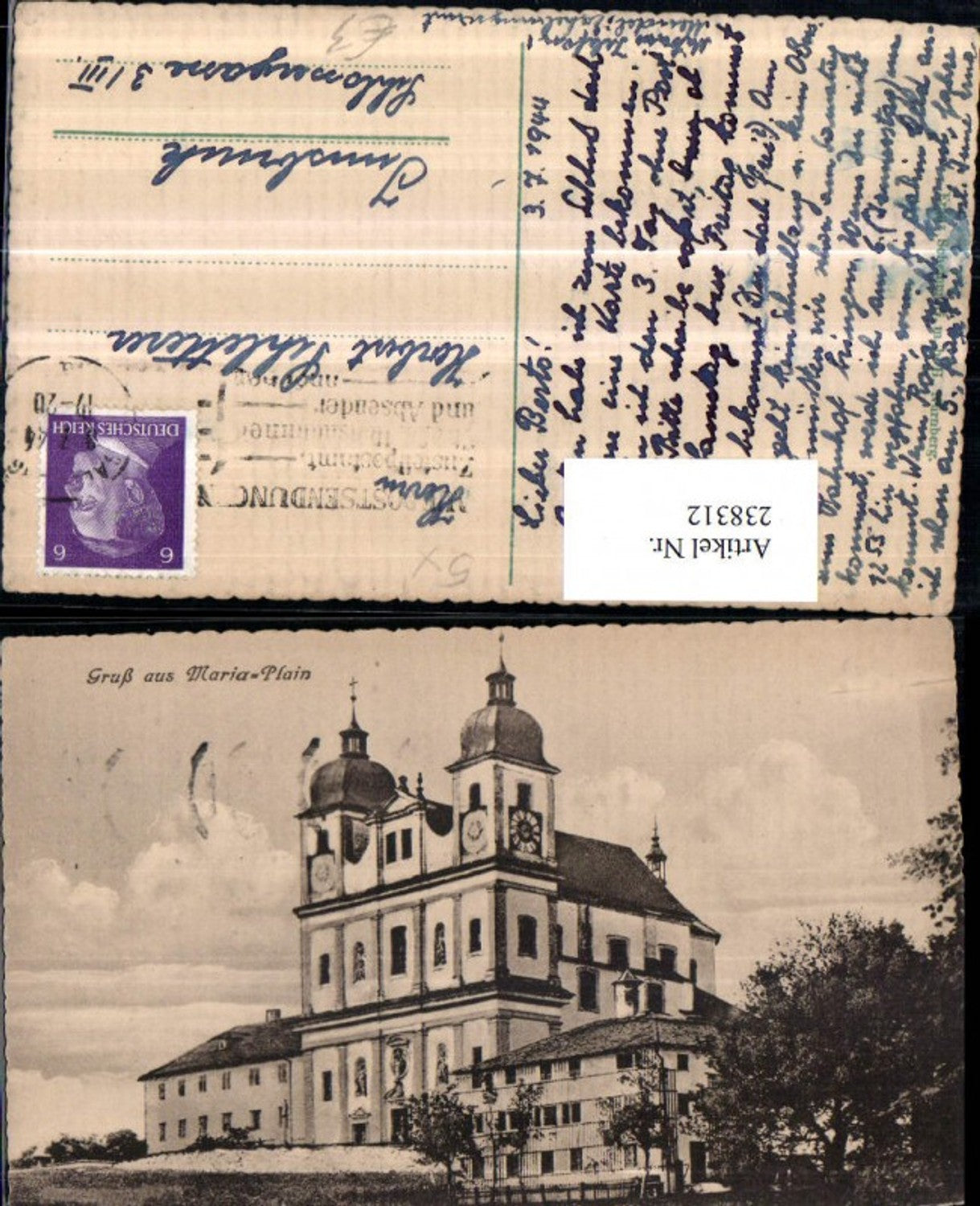 238312, Greetings from Maria-Plain Church