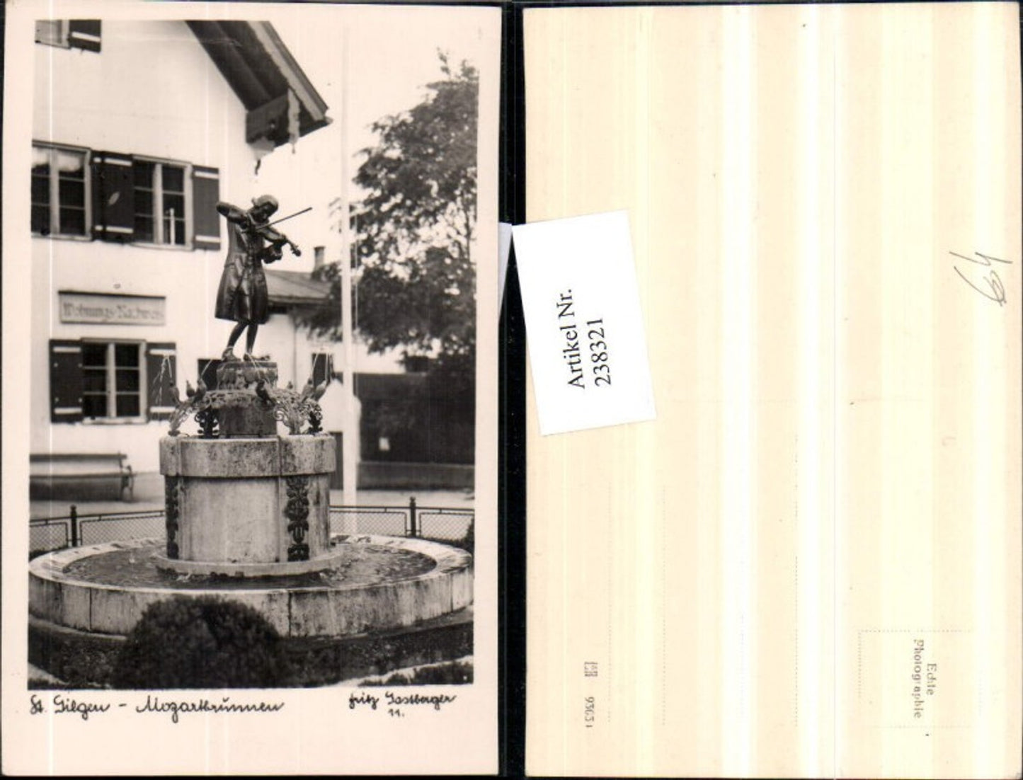 238321, St. Gilgen Mozart Fountain
