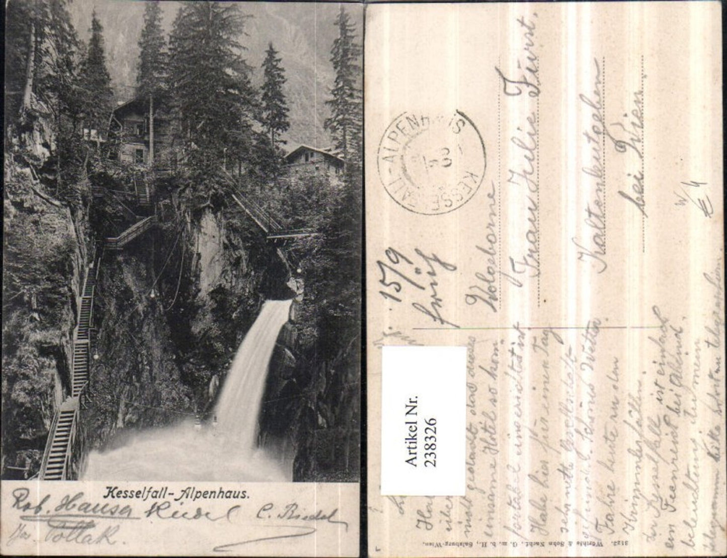 238326,Kesselfall-Alpenhaus Wasserfall b. Kaprun