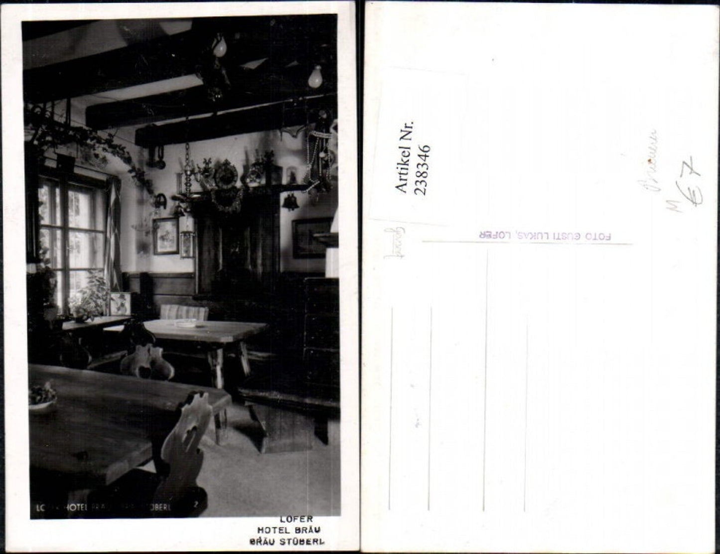 238346,Lofer Hotel Bräu Bräu-Stüberl Brauerei Innenansicht