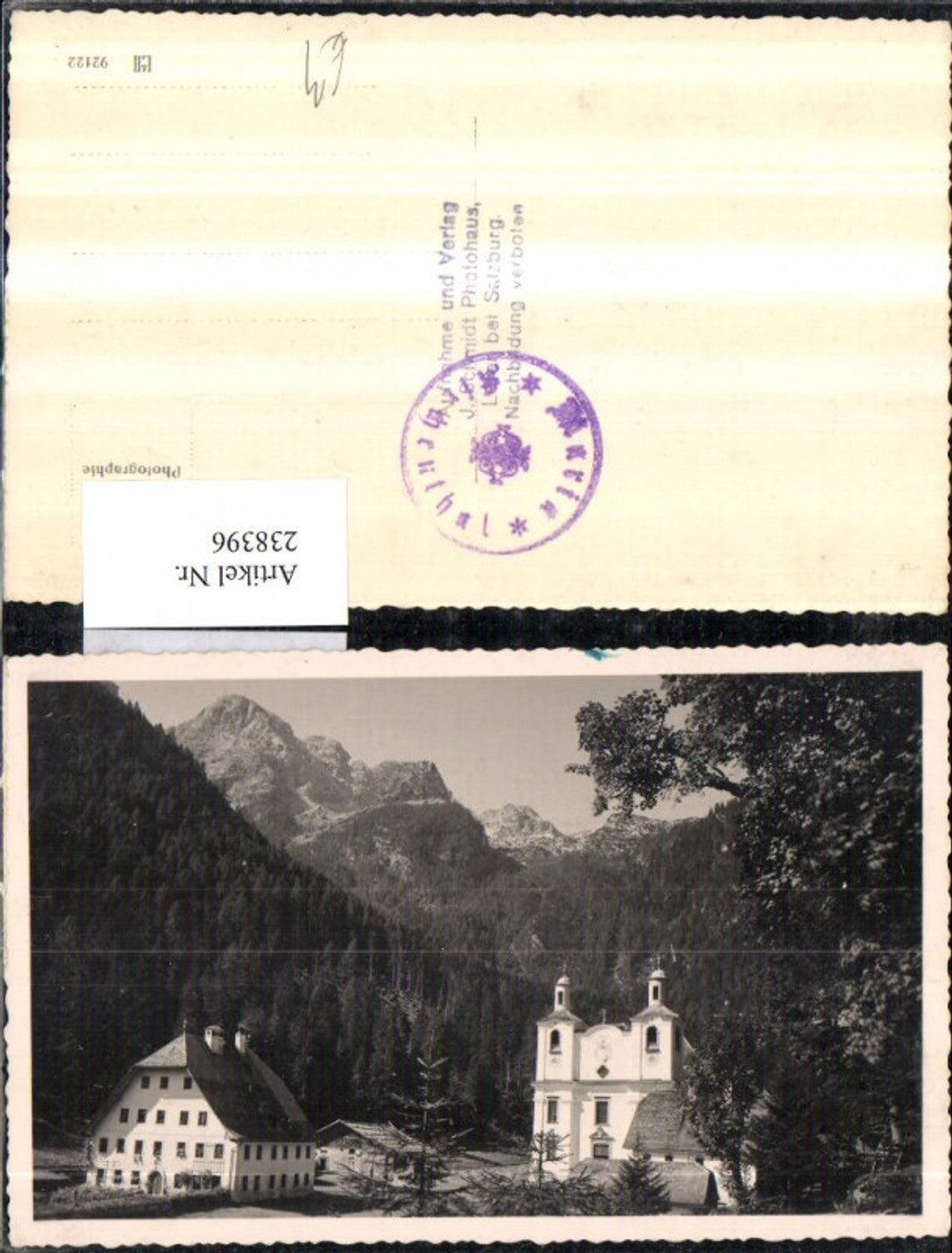 238396,Maria Kirchenthal b. Lofer Kirche Bergkulisse