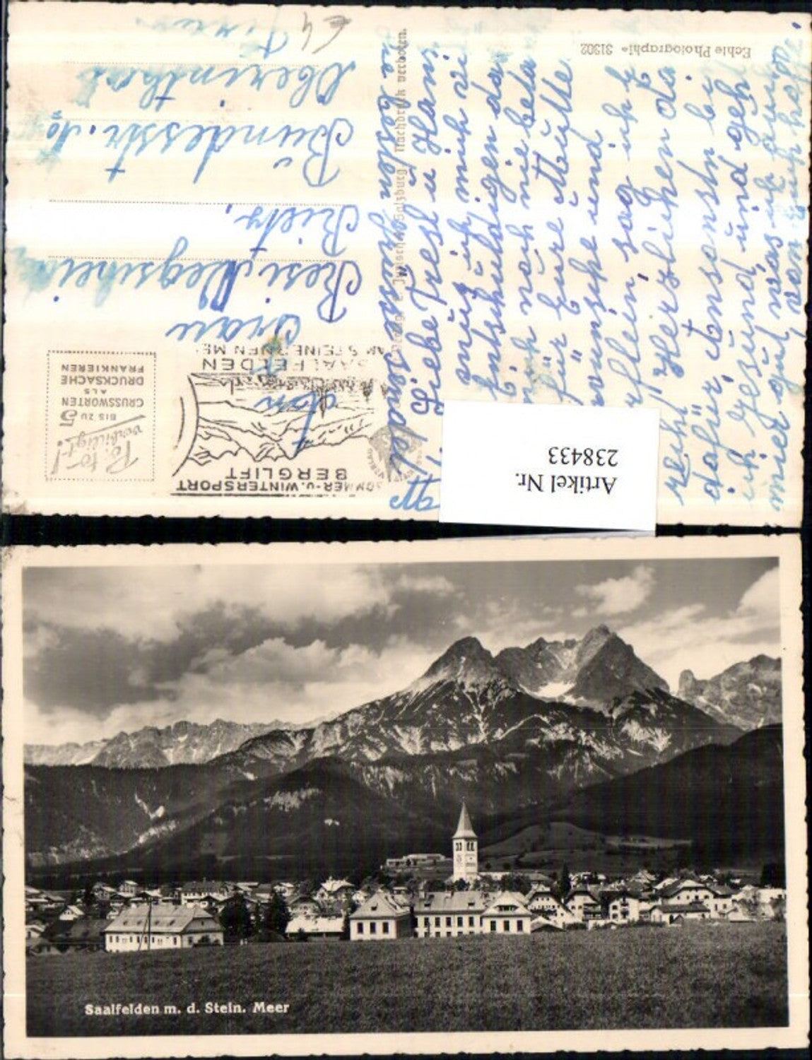 238433,Saalfelden Totale m. d. Steinernen Meer