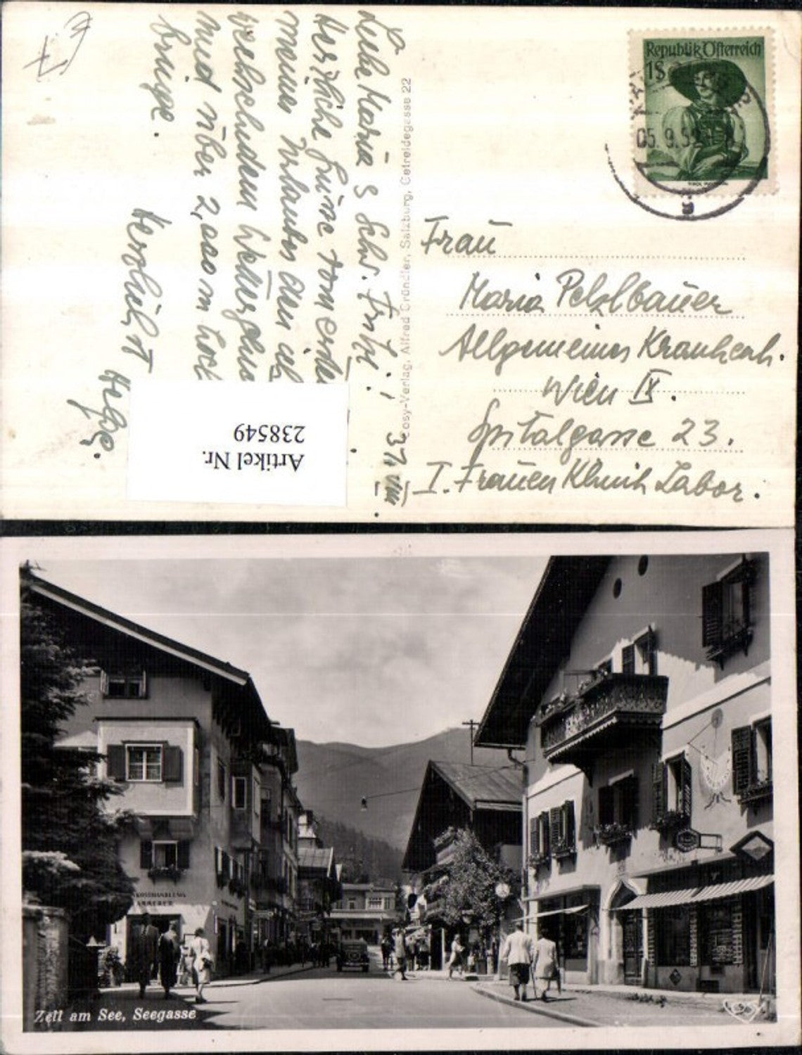 238549,Zell am See Seegasse Straßenansicht pub Cosy