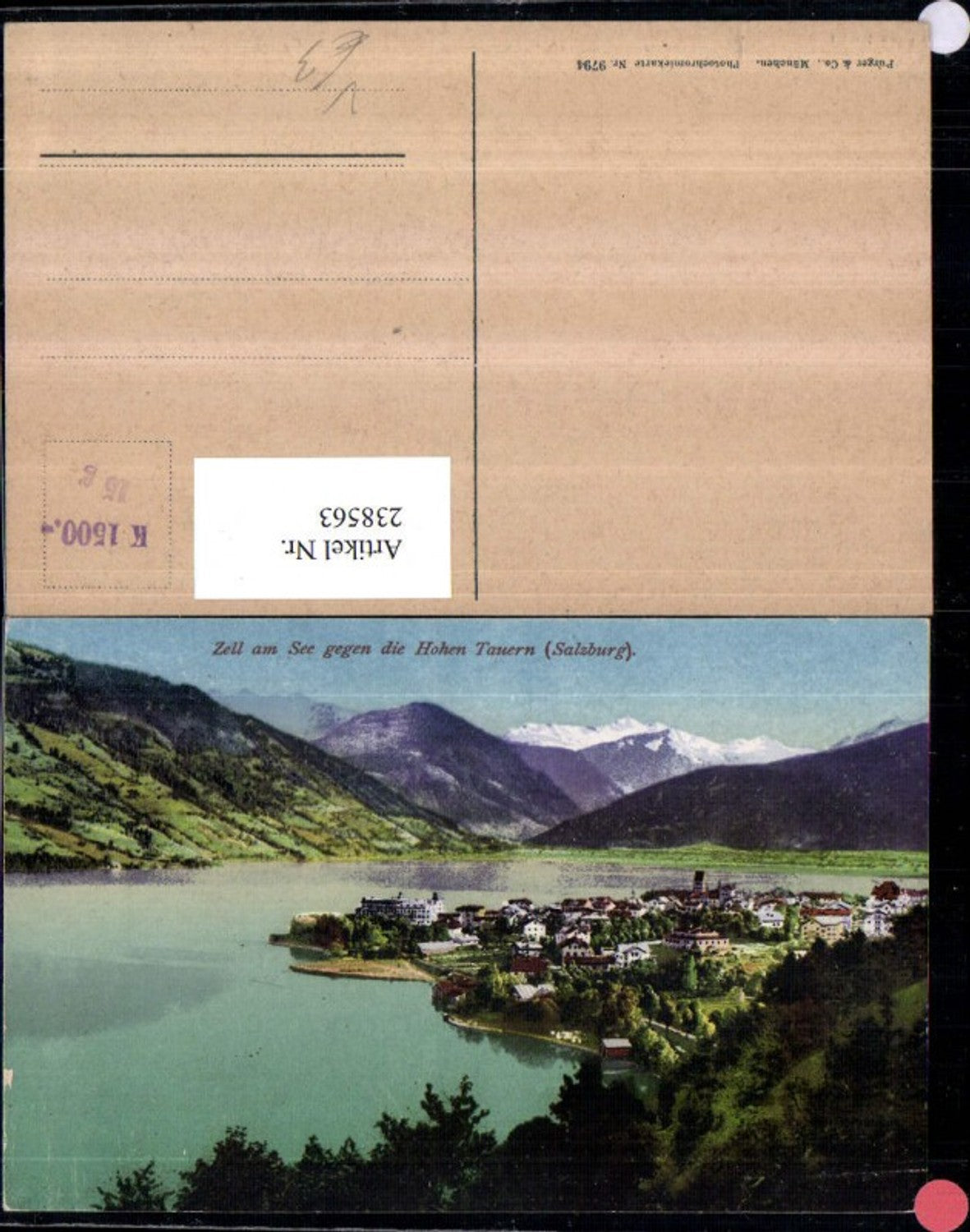 238563,Zell am See Totale geg. d. Hohen Tauern pub Purger u. Co 9794