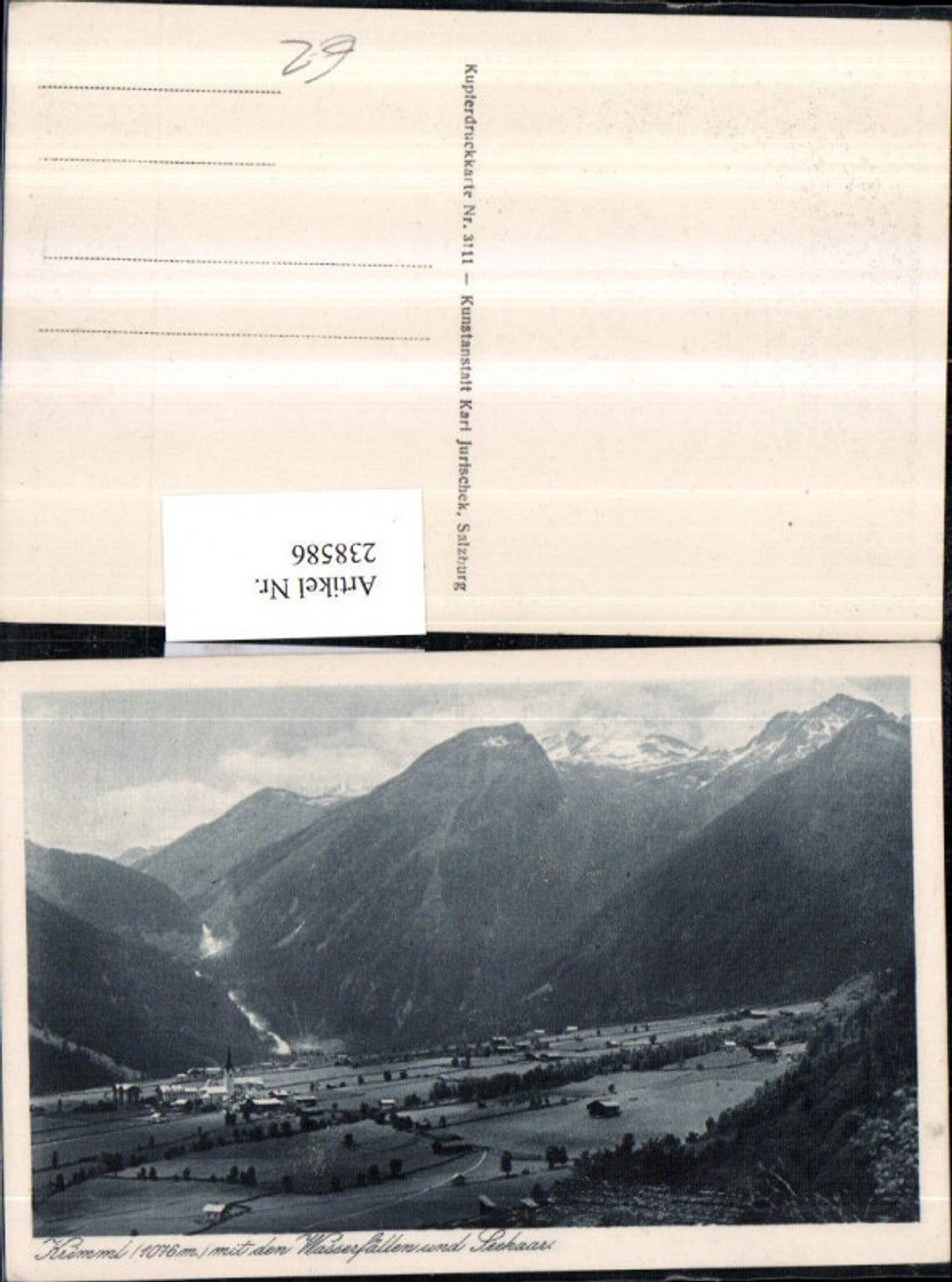 238586,Krimml Totale m. d. Wasserfällen u. Seekaar