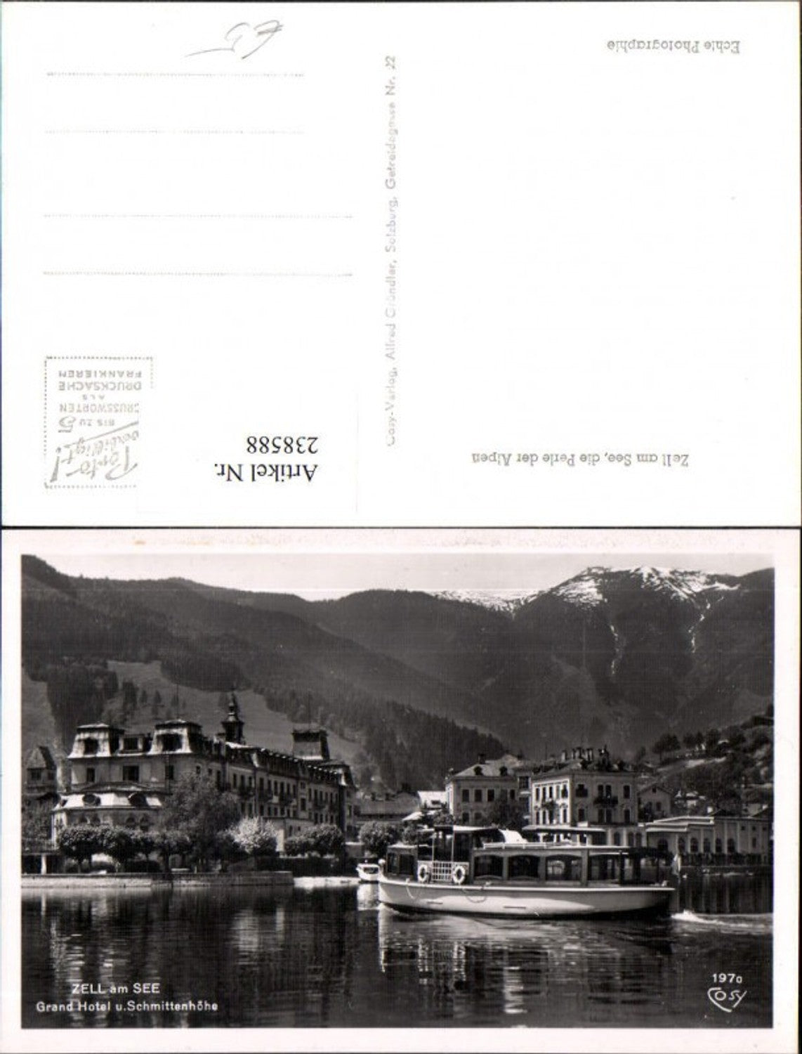 238588,Zell am See Grand Hotel u. Schmittenhöhe Boot pub Cosy 197