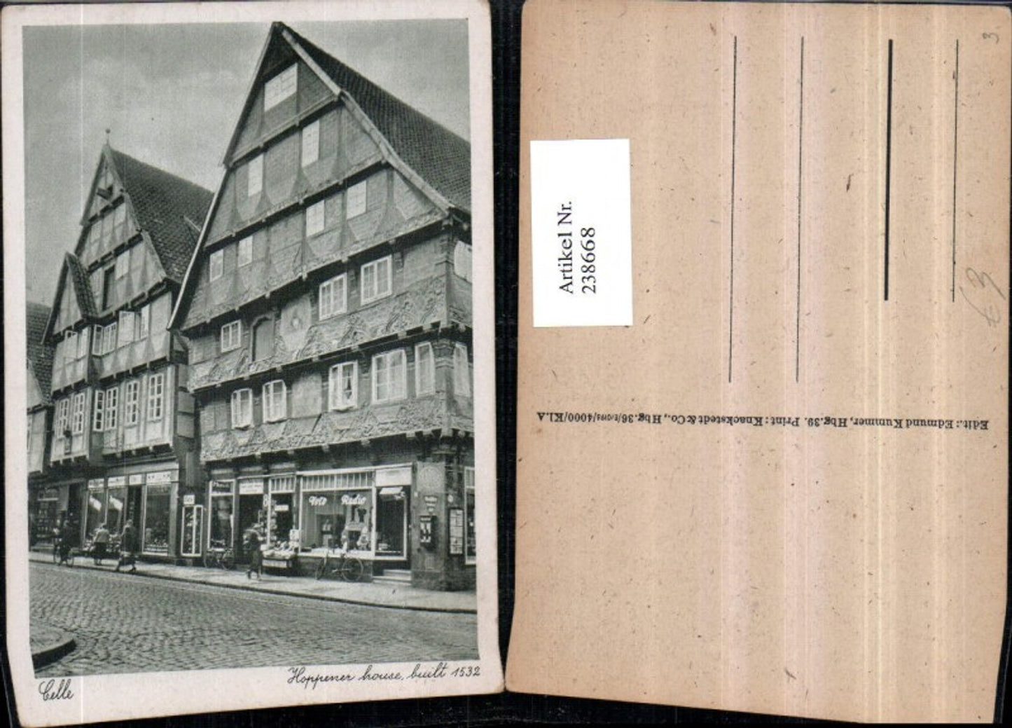 238668,Celle Hoppener house Häuser Geschäfte