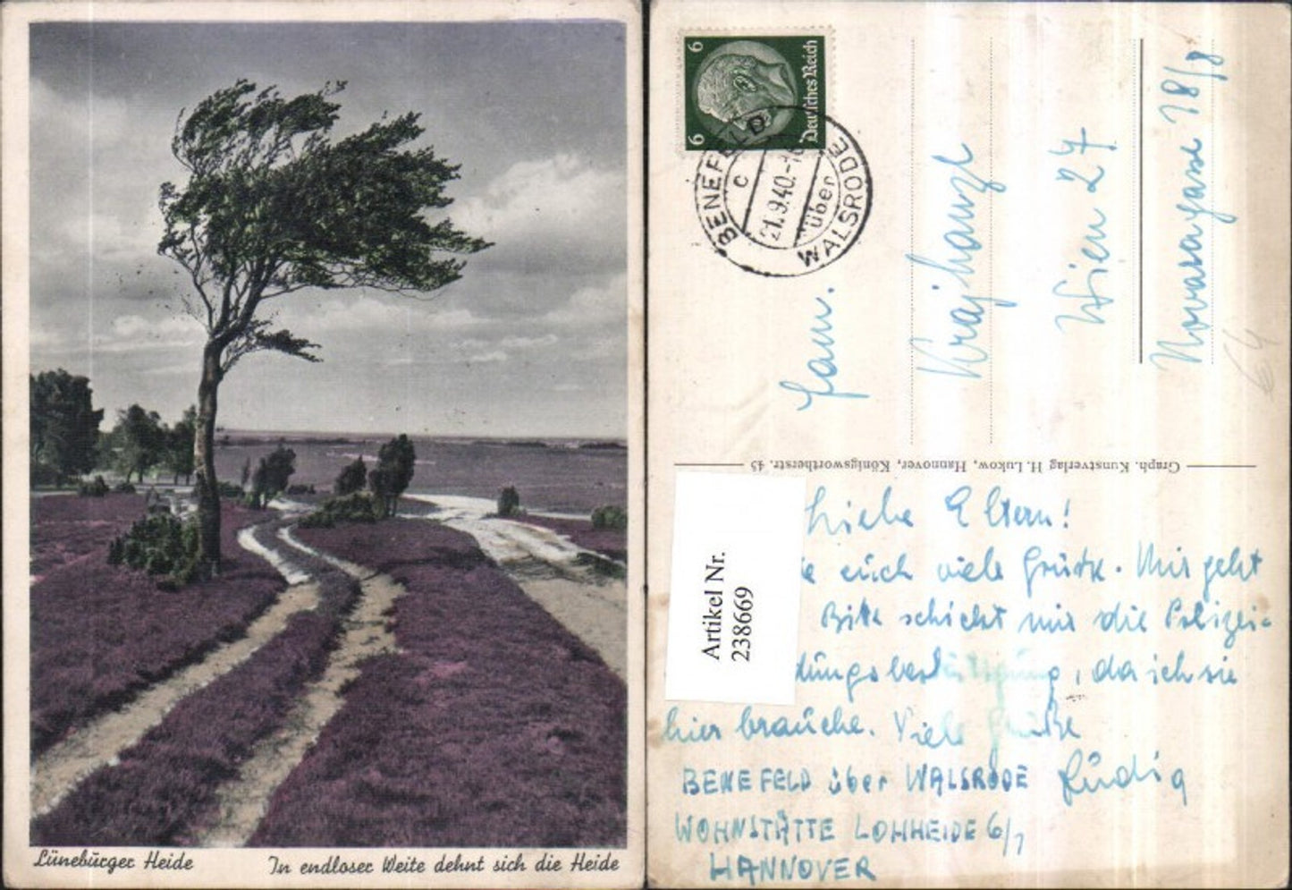 238669,Lüneburger Heide In endloser Weite dehnt sich die Heide Partie