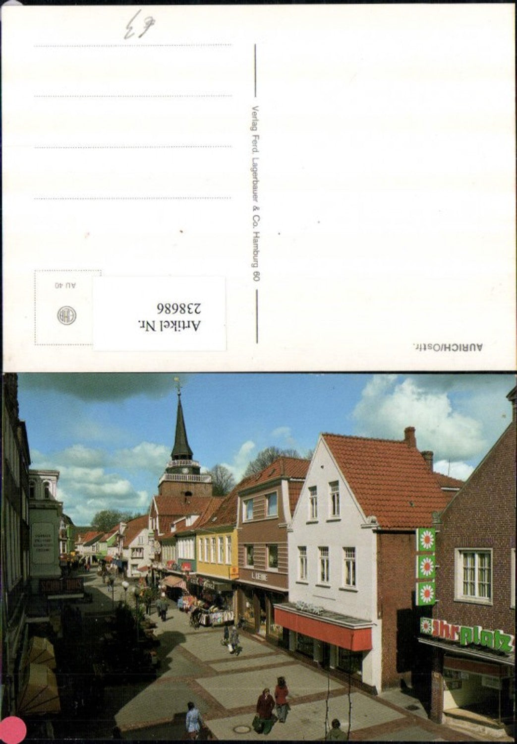 238686,Aurich in Ostfrieslad Straßenansicht Geschäfte