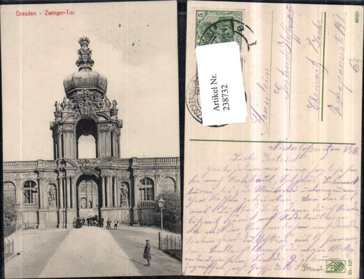 238732, Dresden Zwinger Gate