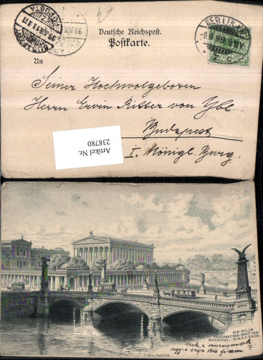 238780,Berlin Friedrichs-Brücke u. National-Galerie