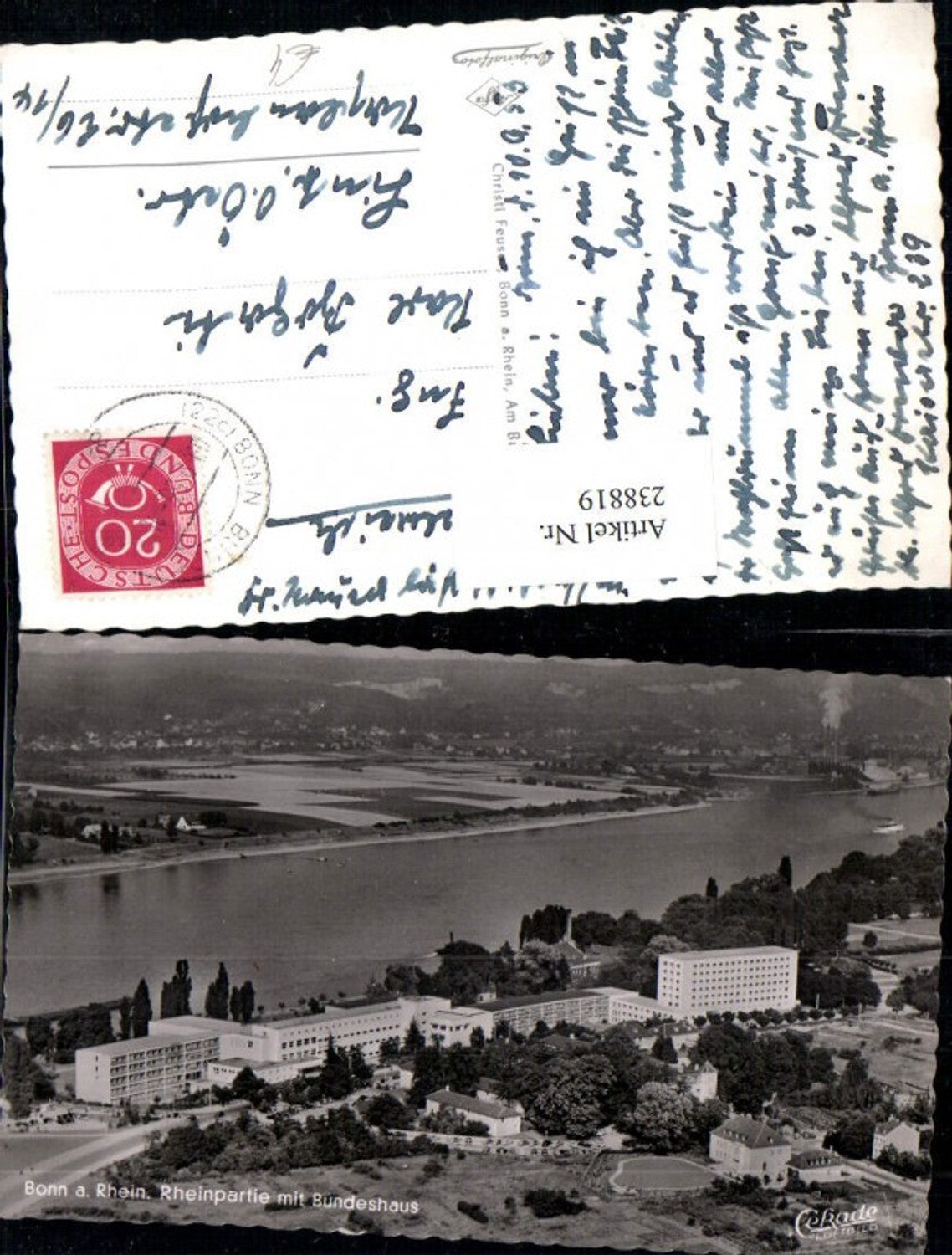 238819,Bonn a. Rhein Rheinpartie m. Bundeshaus