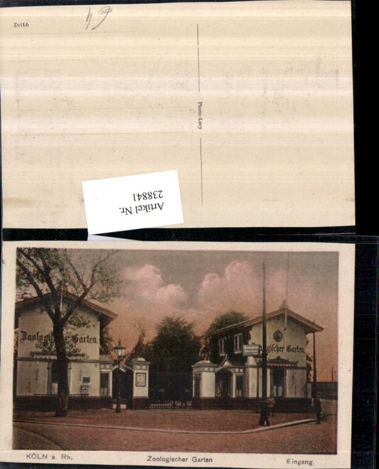 238841,Köln a. Rhein Zoologischer Garten Eingang