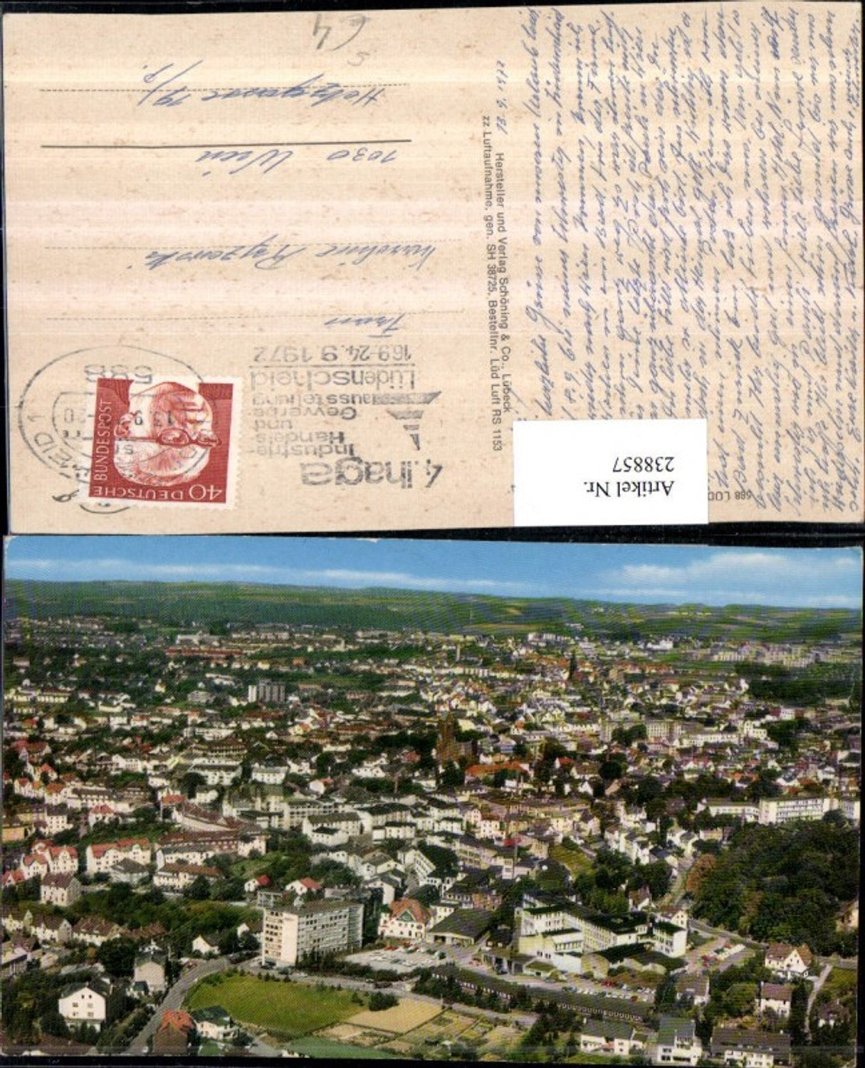 238857,Lüdenscheid Totale 4. Ihaga Industrie- Handels- u. Gewerbeausstellung 1972 Stempel