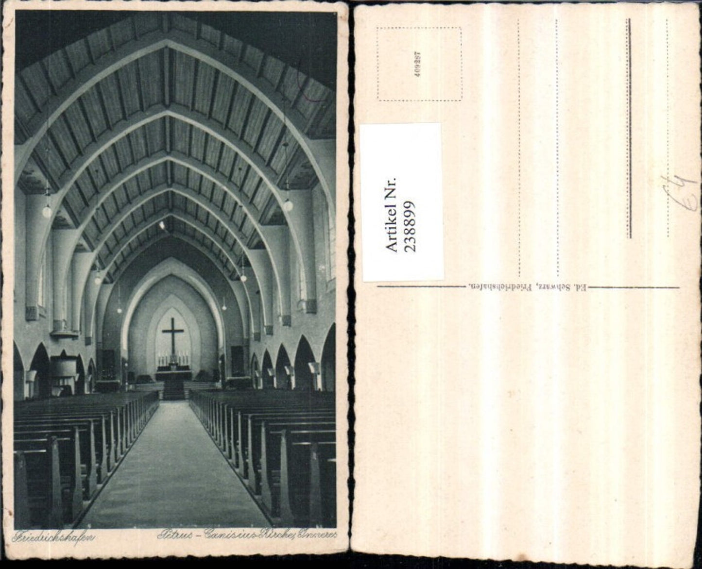 238899,Friedrichshafen Petrus-Canisius-Kirche Innenansicht
