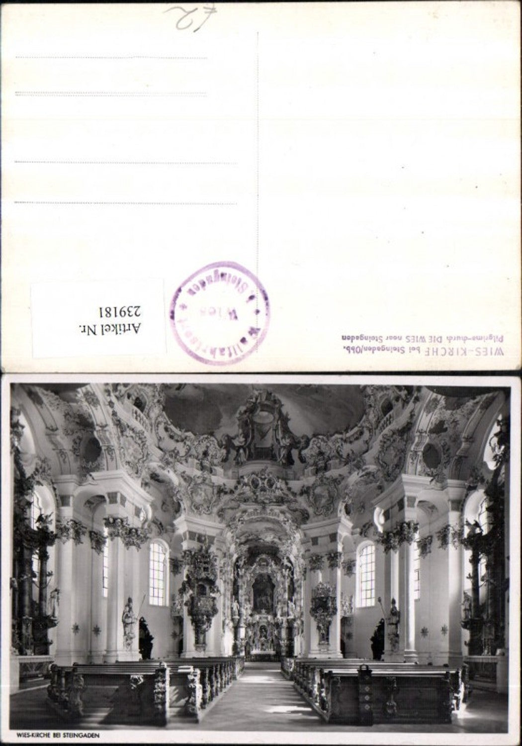 239181, Wies Church near Steingaden, Church Interior View