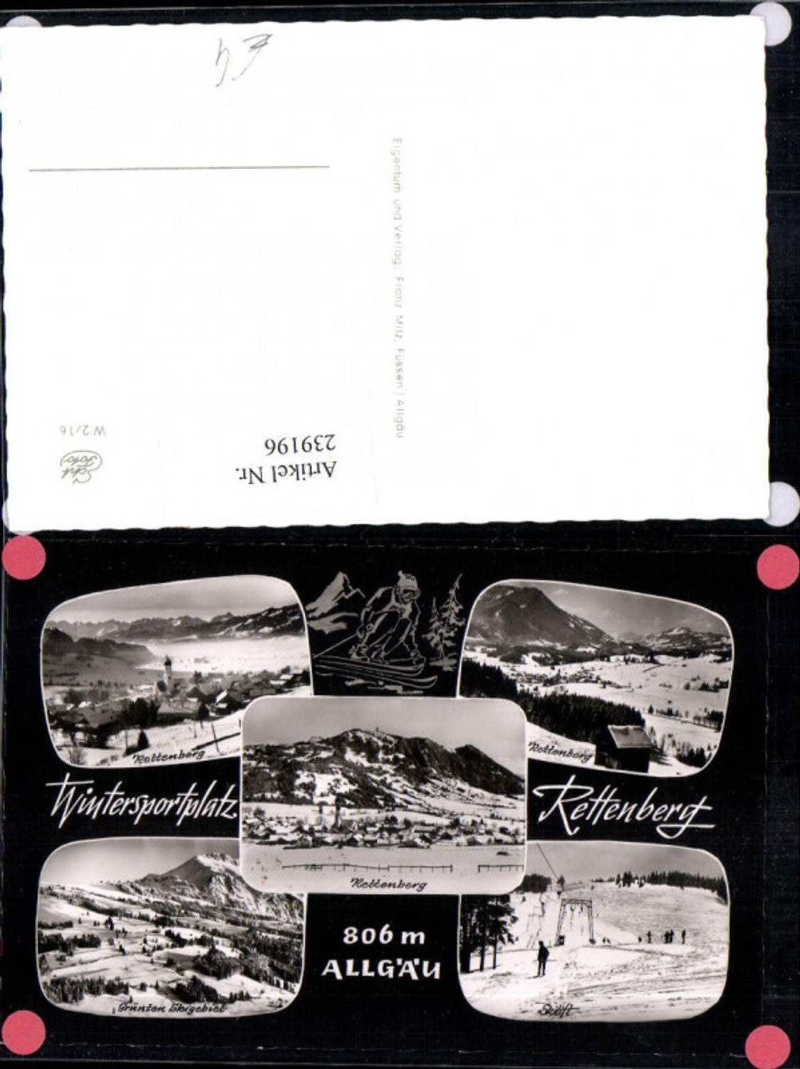 239196,Rettenberg im Allgäu Totale Skilift Winterbilder Mehrbildkarte