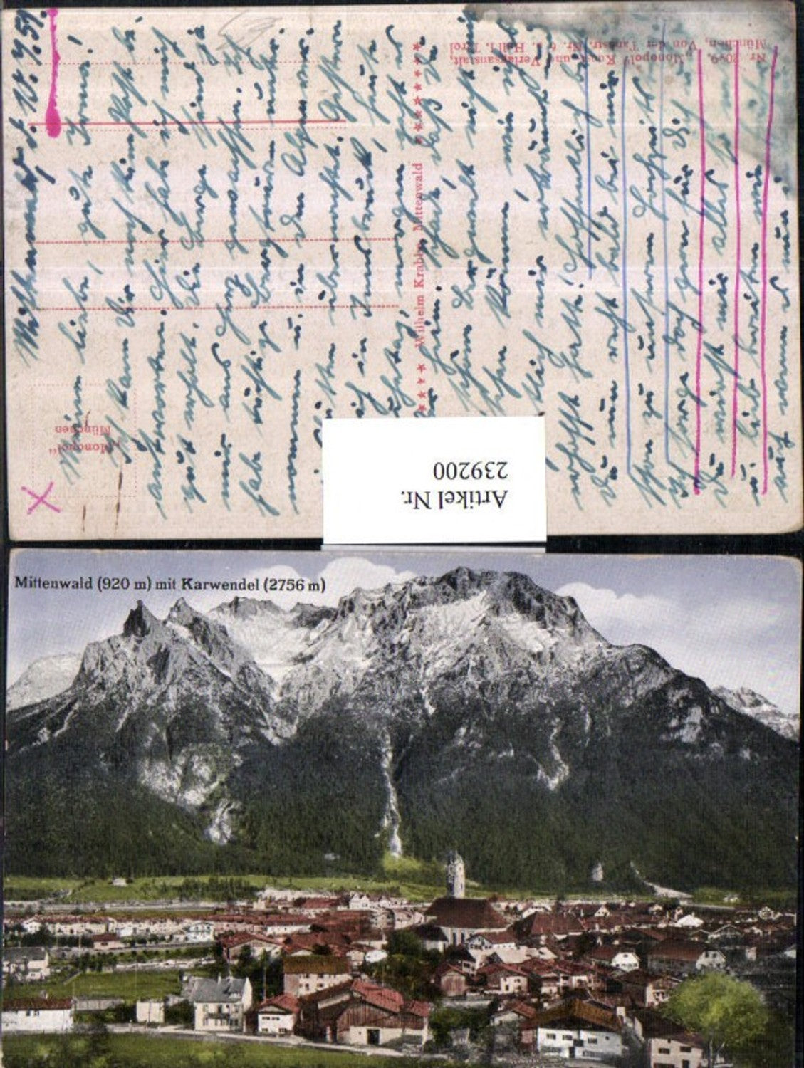 239200, Mittenwald Total with Karwendel