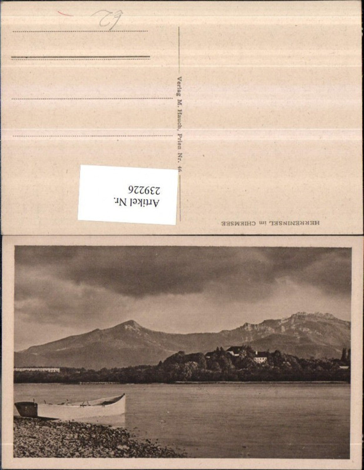 239226,Herreninsel im Chiemsee Partie Ruderboot