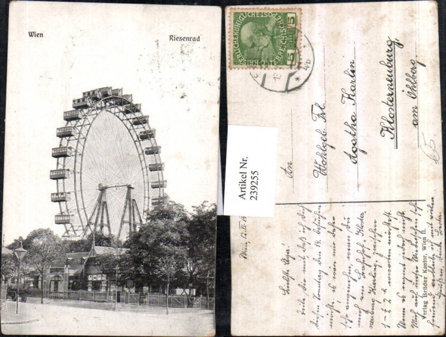 Alte Ansichtskarte – Old Postcard
