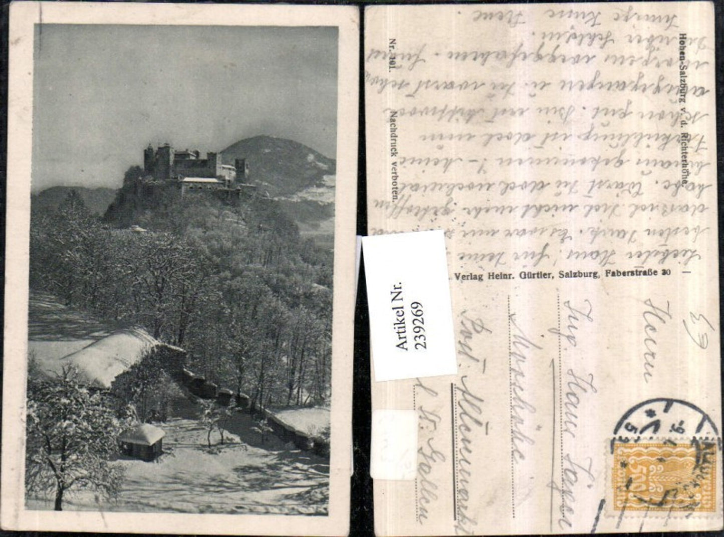 239269, Salzburg Hohensalzburg Fortress vd Richterhöhe Winter picture