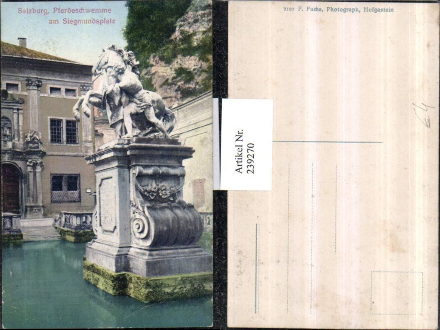 239270,Salzburg Pferdeschwemme am Siegmundsplatz