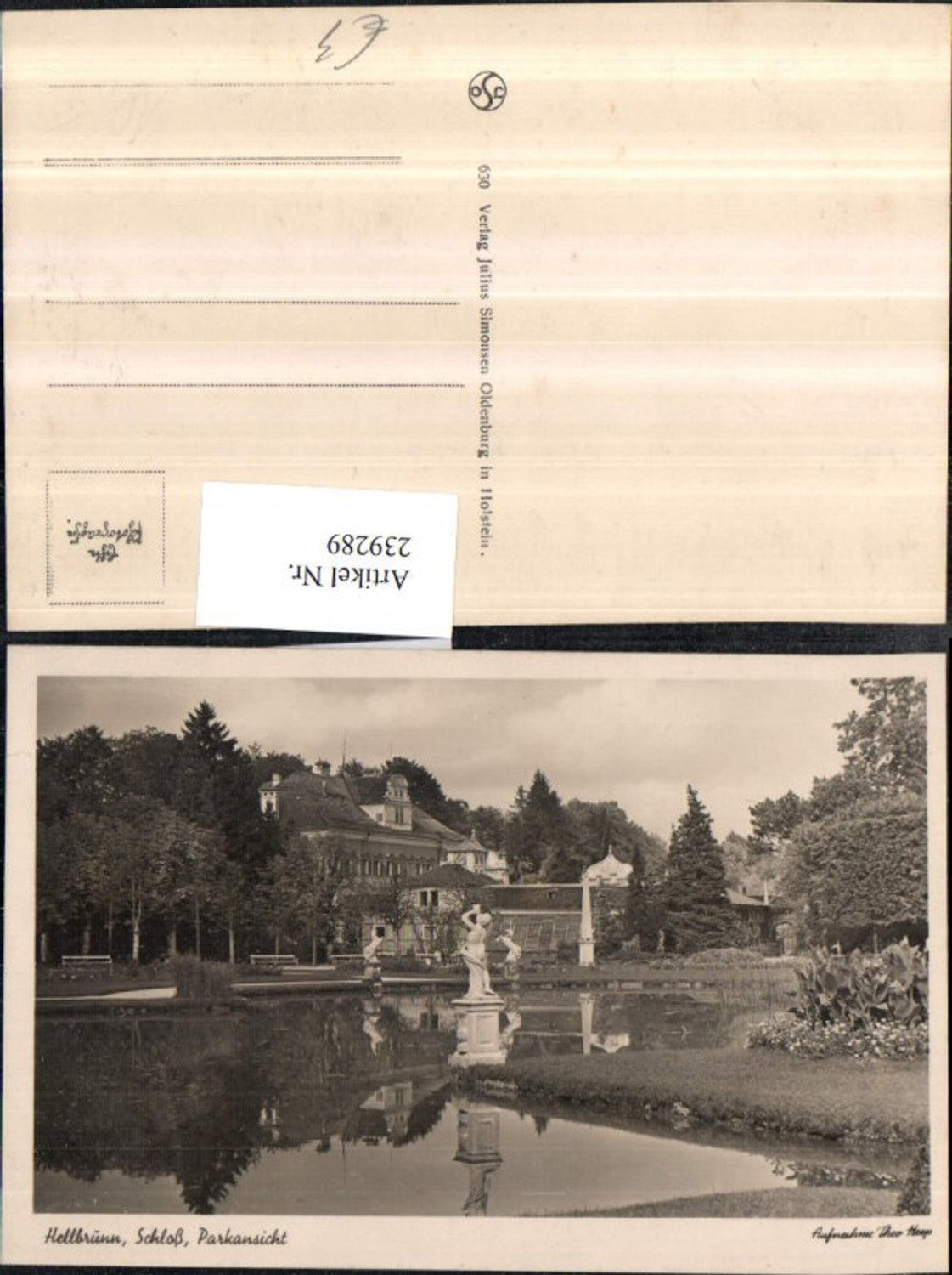 239289,Salzburg Schloss Hellbrunn Parkansicht