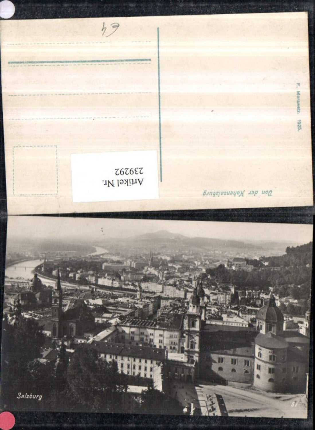 239292,Salzburg Totale von d. Festung