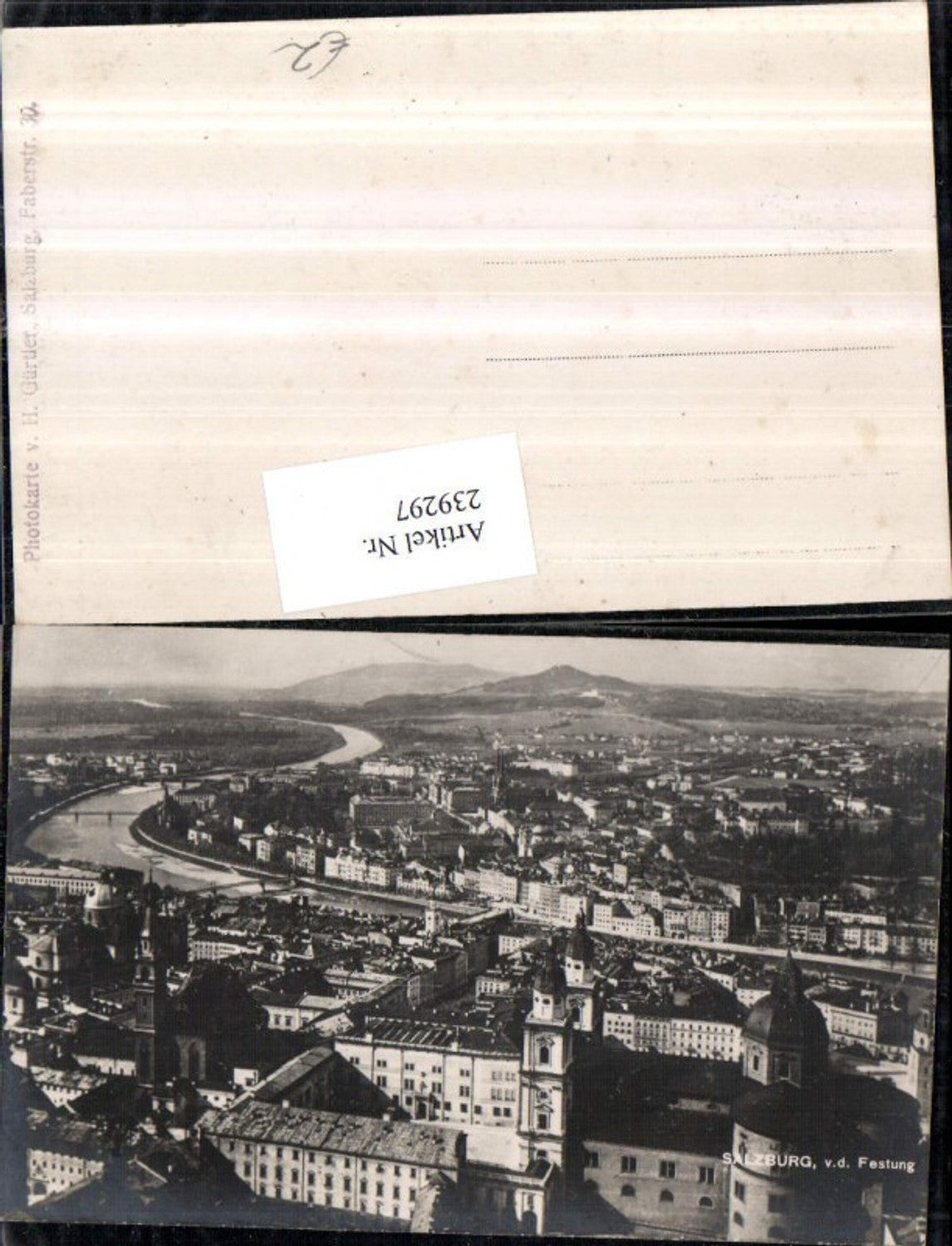 239297,Salzburg Totale von d. Festung
