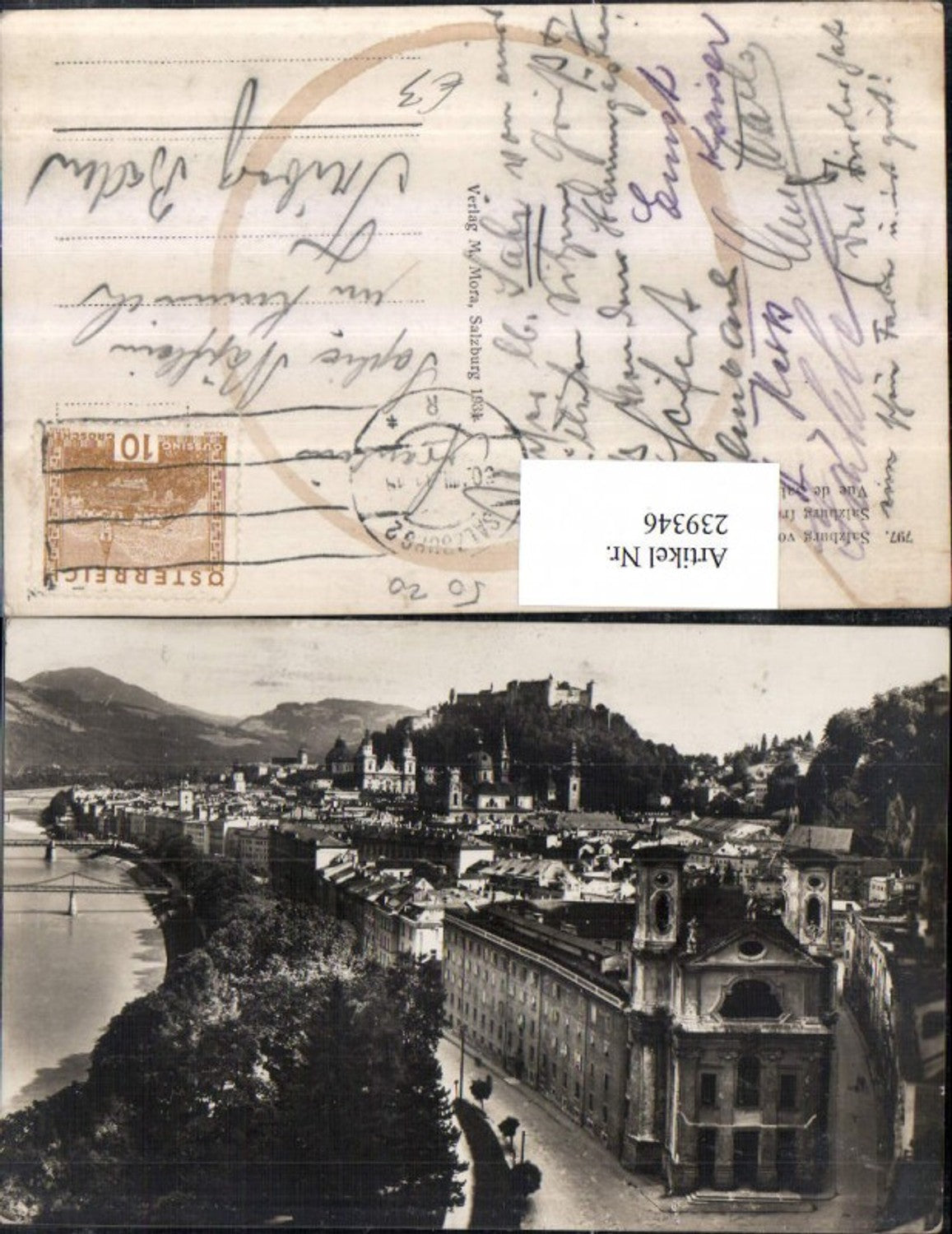 239346,Salzburg Totale von d. Klausenbastei