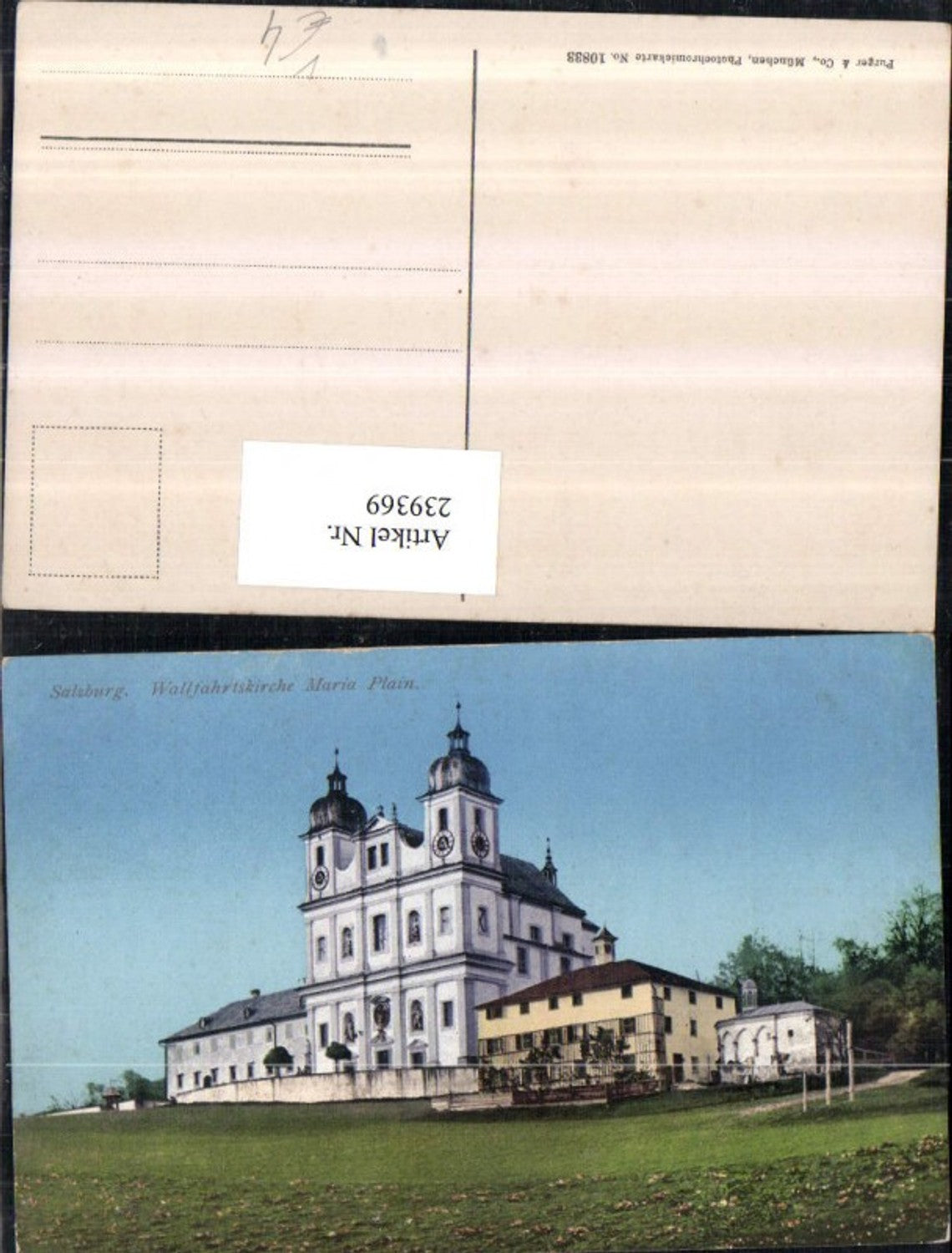 239369, Salzburg Pilgrimage Church Maria Plain pub Purger u. Co 10833