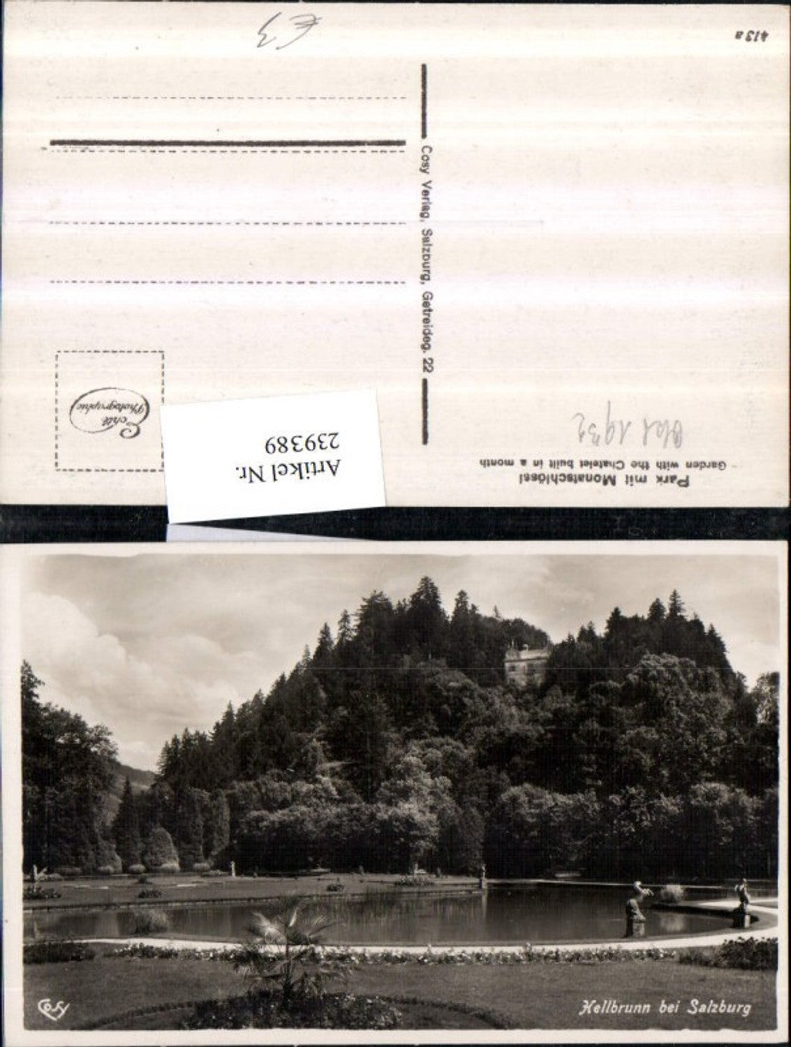 239389,Salzburg Hellbrunn Park m. Monatschlössl