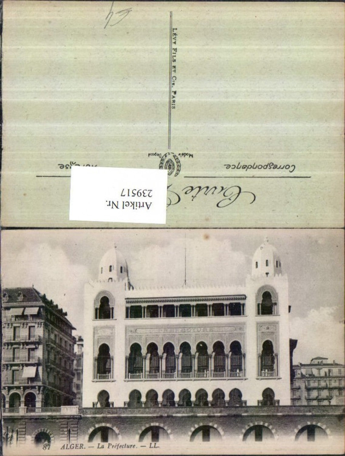 239517,Algerien Algier La Prefecture Gebäude