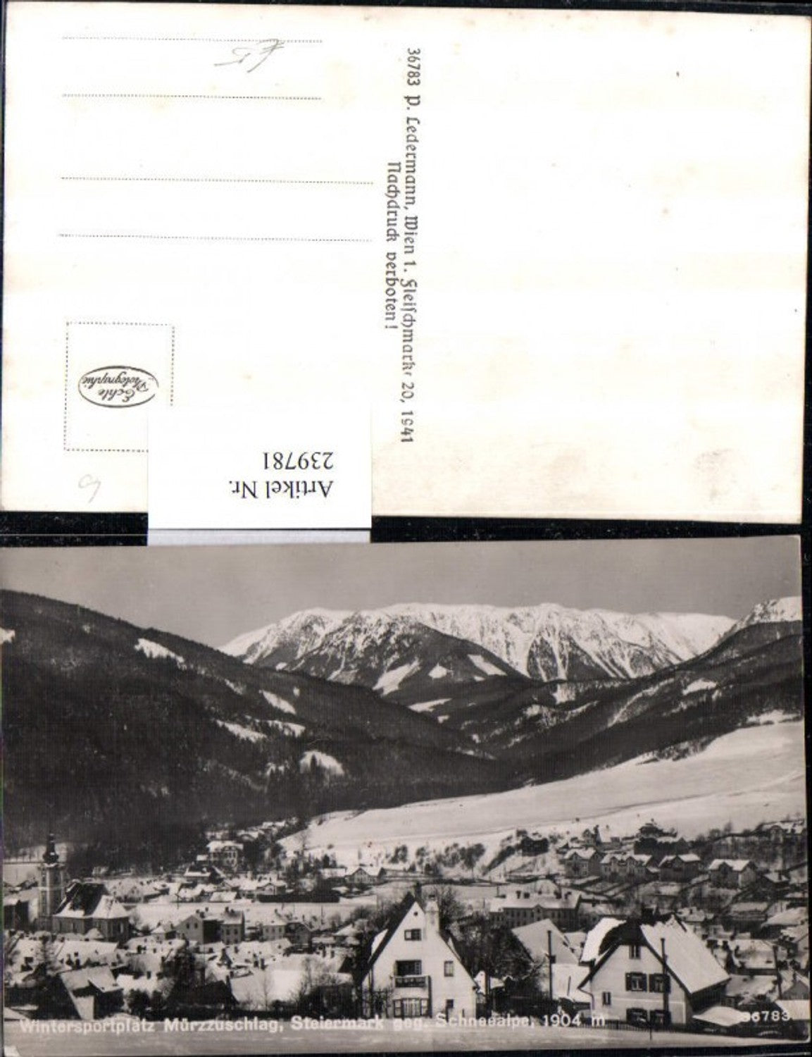 Alte Ansichtskarte – Old Postcard
