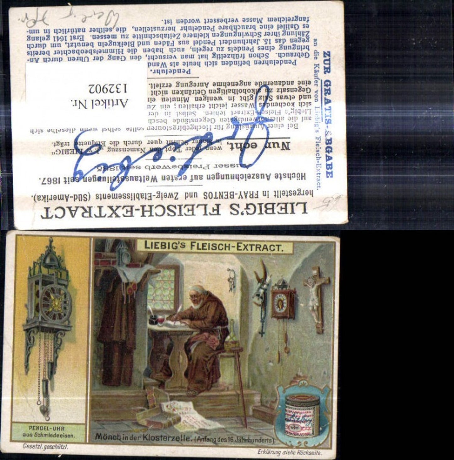 132902,Reklame Liebig Fleisch Extrakt Oxo Bouillon der Compagnie Liebig Fleischbrühe