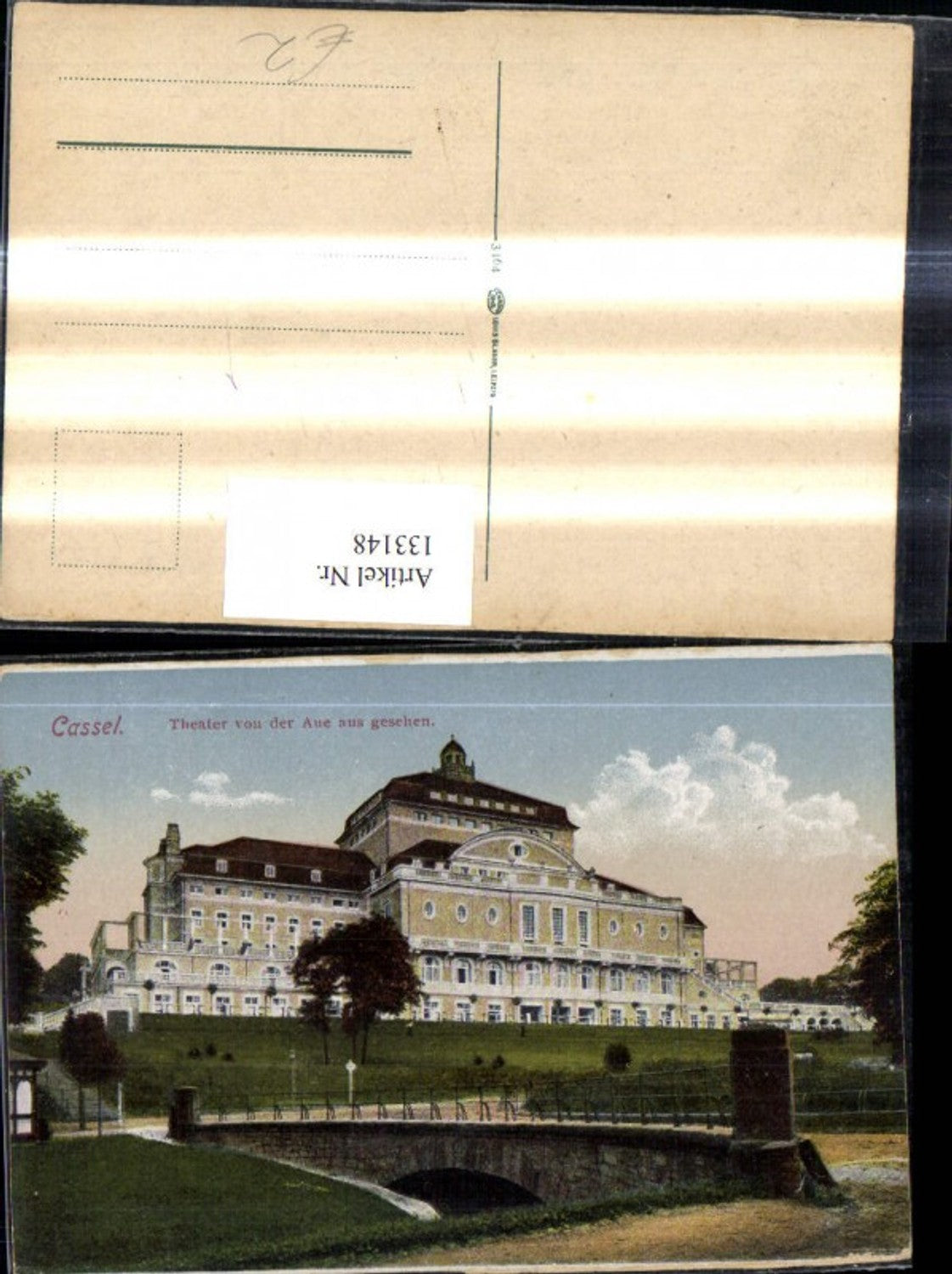 133148,Theater Cassel Kassel Theater v. d. Aue aus gesehen