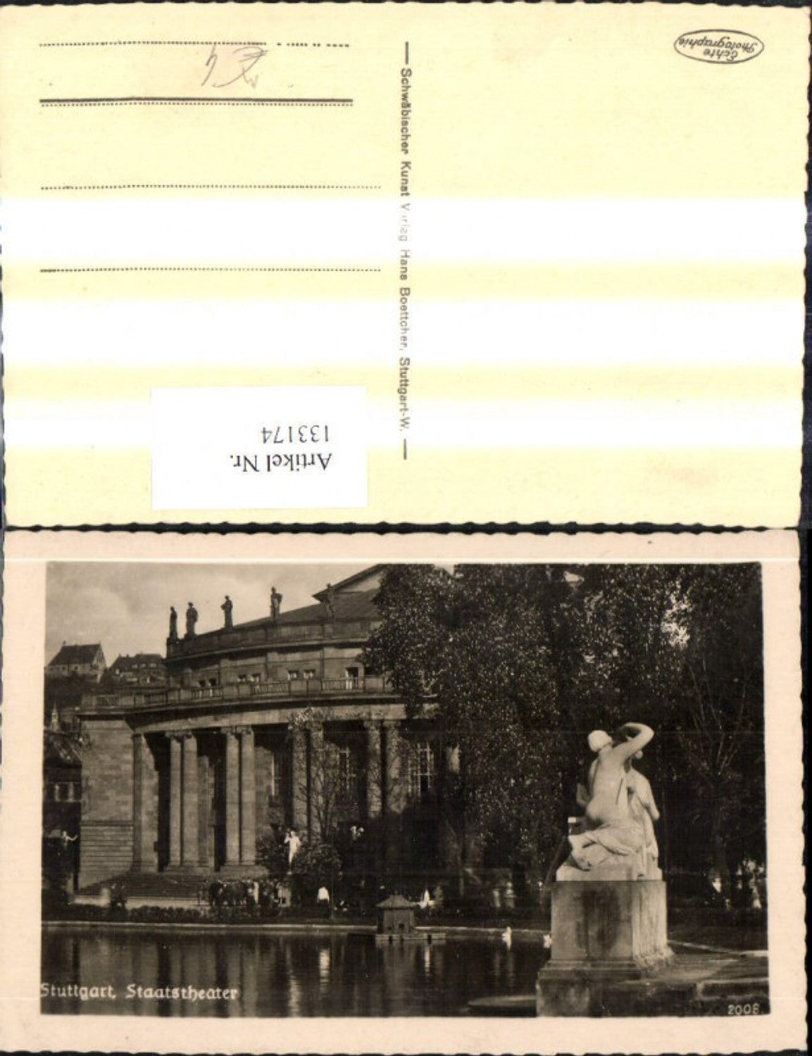 133174,Foto Ak Stuttgart Staatstheater Theater