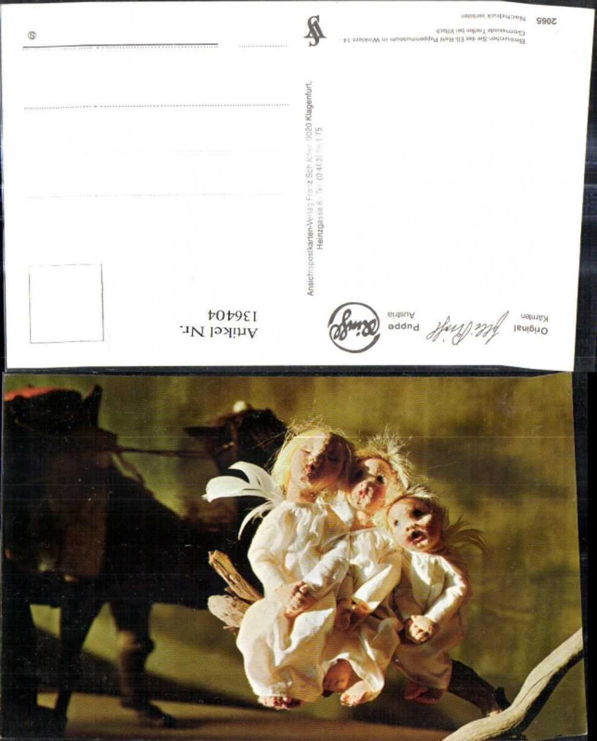 136404,Puppen Elli Riehl 2065 Spielzeug Engel singen a. Ast