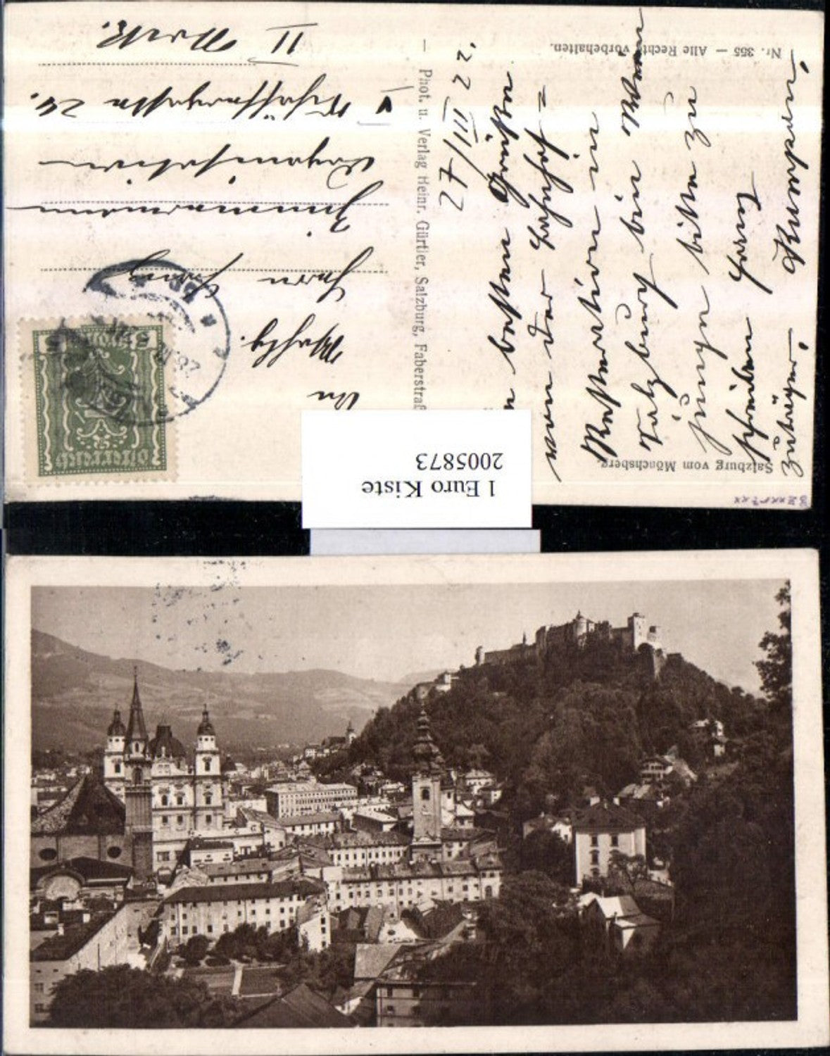 2005873,Salzburg Teilansicht m. Festung v. Mönchsberg